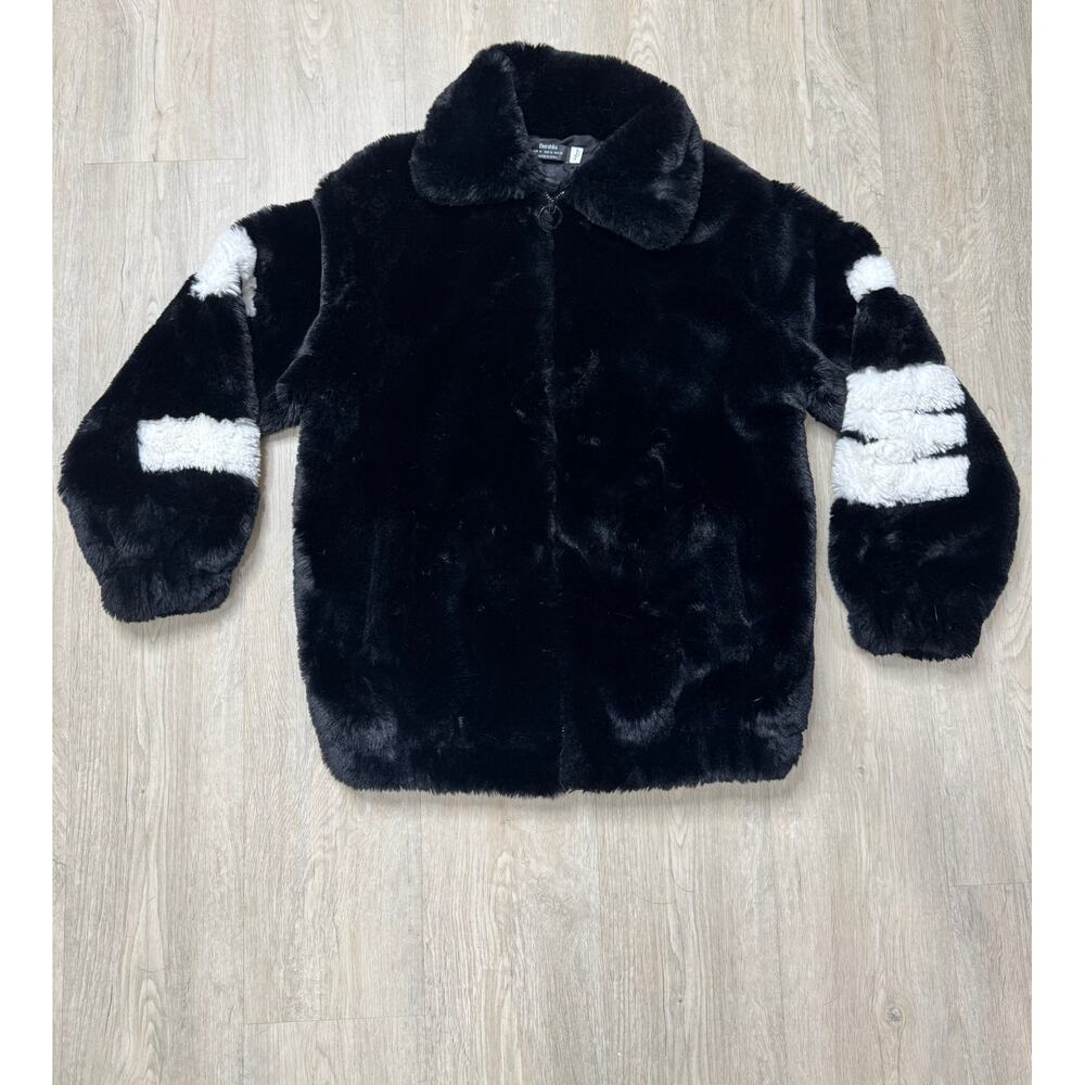 Bershka X Disney Faux Fur "MICKEY" Coat